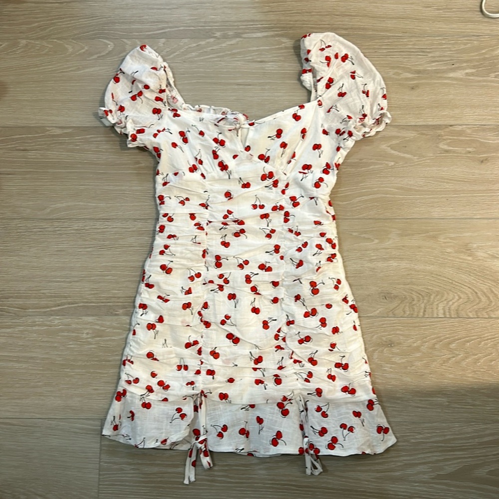 cherry patterned dress